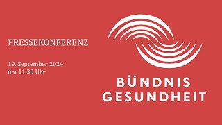 Pressekonferenz des Bündnis Gesundheit 19092024 [upl. by Ravo267]