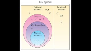 Step by step Calculus Naturals Whole Numbers Integers Rationals Irrationals Reals [upl. by Piane]