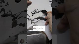 Riley  Calligraphy Pen and Ink Handwriting [upl. by Enilec]