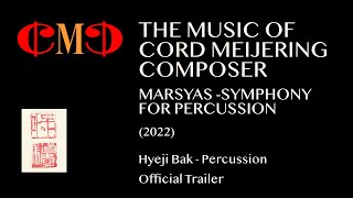 CORD MEIJERING  MARSYAS  SYMPHONY FOR PERCUSSION SOLO revised version 2022  OFFICIAL TRAILER [upl. by Ytirahs]