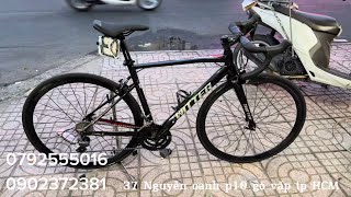 dưới 9tr có ngay xe twitter smile khung nhôm càng carbon 3 món shimano claris cối nổ to [upl. by Rabkin]