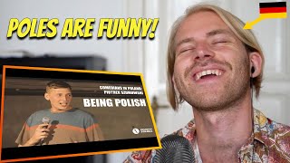 German reacts to POLISH COMEDIAN Piotrek Szumowski [upl. by Elleved]