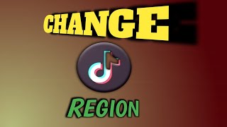 How to Change your Region On TikTok [upl. by Adnirolc]