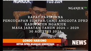 Gondo Hariono PDIP Langsung Pimpin Rapat Paripurna Usai Dilantik  Nganjuk TV [upl. by Sadowski]