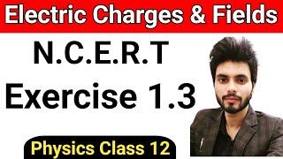 Physics NCERT exercise 13 class 12th  electric charges and and fields exercise solution [upl. by Newhall]