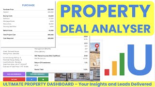 Property Deal Analyser  BTL BRR HMO R2SA  Ultimate Property Dashboard [upl. by Folly250]