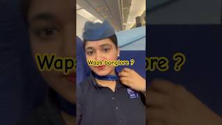 Banglore waps  minivlog cabincrew indigo airhostess flightattendant trending youtube shorts [upl. by Corny]