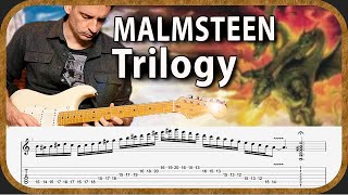 MALMSTEEN  TRILOGY SUITE Op 5  Cover amp Tuto w tabs [upl. by Stavro]