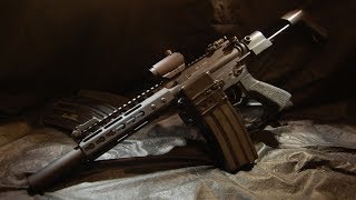 AAC Honey Badger Inspired Custom Airsoft AR Build Part 2  The Fine Details [upl. by Hilaria454]