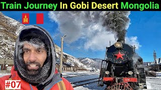 Trans Siberian Train Journey In Gobi Desert Mongolia 🇲🇳  The Indo Trekker [upl. by Anemix]