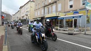 Privas  les motards dans les rues de la ville [upl. by Suilmann]