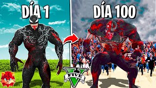 SOBREVIVÍ 100 DÍAS como ZOMBIE VENOM en GTA 5  Venom mod [upl. by Shipp]