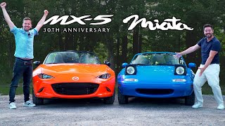 40000 Mazda MX5 vs 5000 MX5  30th Anniversary Meets NA Miata [upl. by Aldric469]