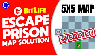 BITLIFE Escape Prison 5x5 Map  How To Escape From Jail bitlife [upl. by Uno]