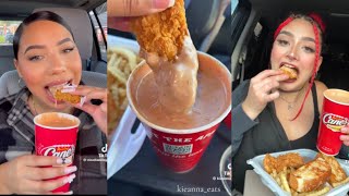 BEST of RAISING CANES tiktok MUKBANG compilation mukbang asmr [upl. by Daveda]