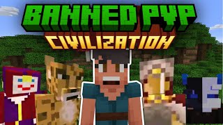 Minecraft but I COMPETE in BANNED PVP CIVILIZATION [upl. by Unhsiv]