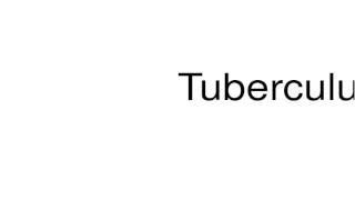 How to pronounce Tuberculum [upl. by Bank]