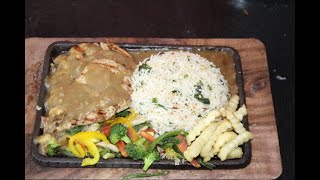 Chicken Sizzler With Herbed Rice Recipe By Dumdaar Food Recipes [upl. by Jackqueline]