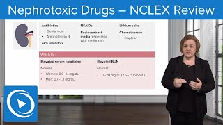 Nephrotoxic Drugs – NCLEX Review – Pharmacology  Lecturio Nursing [upl. by Airbmat376]