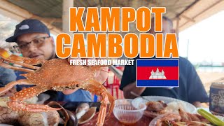 MY VERY FIRST TIME IN KAMPOT EATING CRAB AND SEA SNAIL [upl. by Toy]