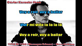 karaoke vivir mi vida version 2 merengue marc anthony [upl. by Ahsain]