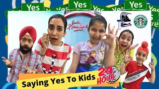 Saying Yes To Kids  24 Hours Challenge  Ramneek Singh 1313  RS 1313 VLOGS [upl. by Abagail579]