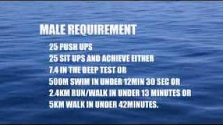 The Navy Fitness and Swim Test [upl. by Refiffej]