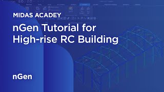 midas nGen Tutorial High Rise Reinforced Concrete BuildingDesign 04 Define Rebar [upl. by Laks]