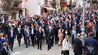 Arbëreshët lënë punën i bëjnë pritje madhështore Presidentit të Shqipërisë në Piana degli Albanesi [upl. by Sawtelle]