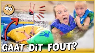 LUAN DOET SALTO iN AQUAPARK 😱  Bellinga Familie Vloggers 1454 [upl. by Schott731]