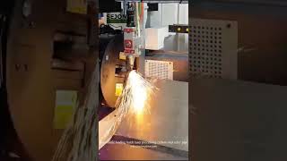 Automatic feeding batch laser cutting carbon steel pipe tube [upl. by Einobe902]