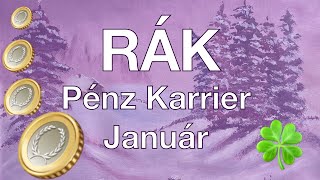 ♋️Rák Január 2024 💰Pénz Karrier Tarot Jóslás Győzelem megvalósul az álmod [upl. by Servais]