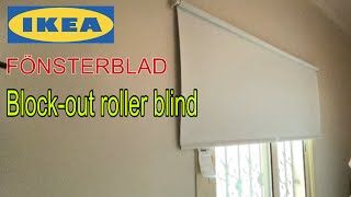 Ikea FÖNSTERBLAD Blockout roller blind installation [upl. by Byram931]