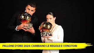 RODRI VINCE IL PALLONE DORO 2024 TUTTI I VINCITORI E LE SORPRESE DELLA SERATA [upl. by Robison]