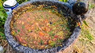 Como Hacer La Mejor Salsa De Molcajete🌿💯🔥👍Receta Especial [upl. by Htiek]