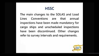 HSSC Harmonized System of Survey and CertificationNav Arch 1 Theory topics for Chief Mate Phase 1 [upl. by Akirat]