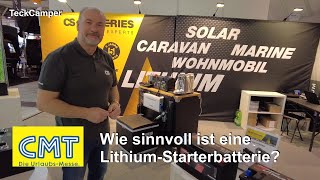 CMT Stuttgart 2024 Lithium für die Starterbatterie Wie sinnvoll ist das [upl. by Rexer346]