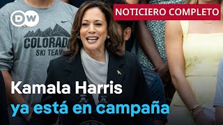 🔴 DW Noticias del 23 de julio Paso firme de Harris hacia la nominación presidencial [upl. by Vial]