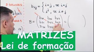 🔴MATRIZES Lei de Formação com exemplos [upl. by Olinad]