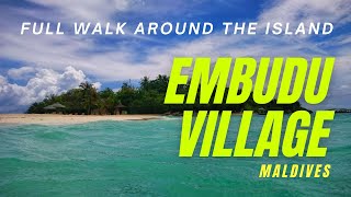 Embudu Village South Male Atoll Maldives  Full Walk Around the Island [upl. by Negam]