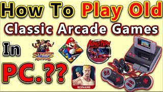 How To Play Old Arcade Games On PC  8 Bit Games  16 Bit games  32 Bit Games  In HindiUrdu [upl. by Nyrroc]