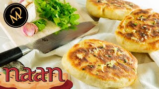 Naan Fladenbrot mit Knoblauch und Koriander meine Variante [upl. by Melborn335]