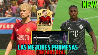 Las Nuevas Jóvenes Promesas con Cara Real en EA SPORTS FC 24 ¡FICHALAS YA [upl. by Neeron]