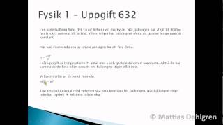 Fysik 1  Uppgift 632wmv [upl. by Nahn93]