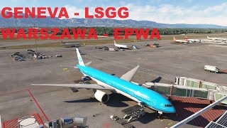 BOEING 777 4K  GENEVA  WARSZAWA [upl. by Kanya]