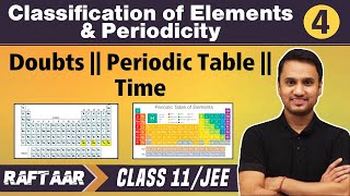 Classification of Elements amp Periodicity 04  Modern Periodic Table  Class11JEE [upl. by Soluk]