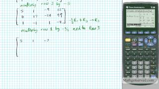 Matrices Ti89 Ti83 texas instruments Tutorial systems of equations Algebra [upl. by Yesmar]