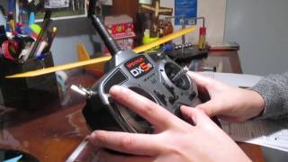 How to bind a spectrum dx5e to a hobbyzone champ ready to fly plane [upl. by Yanaj]