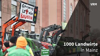 1000 Landwirte demonstrieren erneut in Mainz [upl. by Roby644]