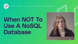 When Not To Use a NoSql Database Data Engineering with AWS [upl. by Eema895]